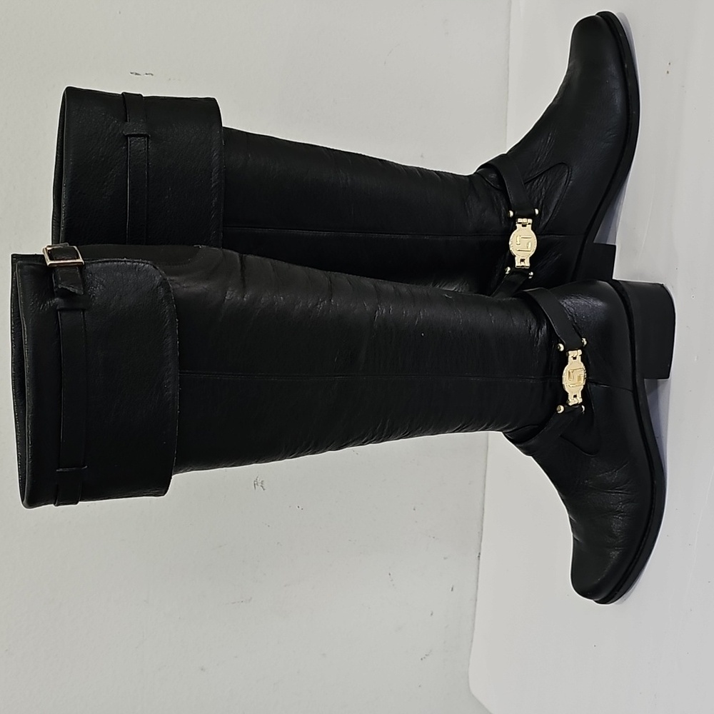 Luz Da Lua Black boots Knee High Size 5 - Picture 3 of 12
